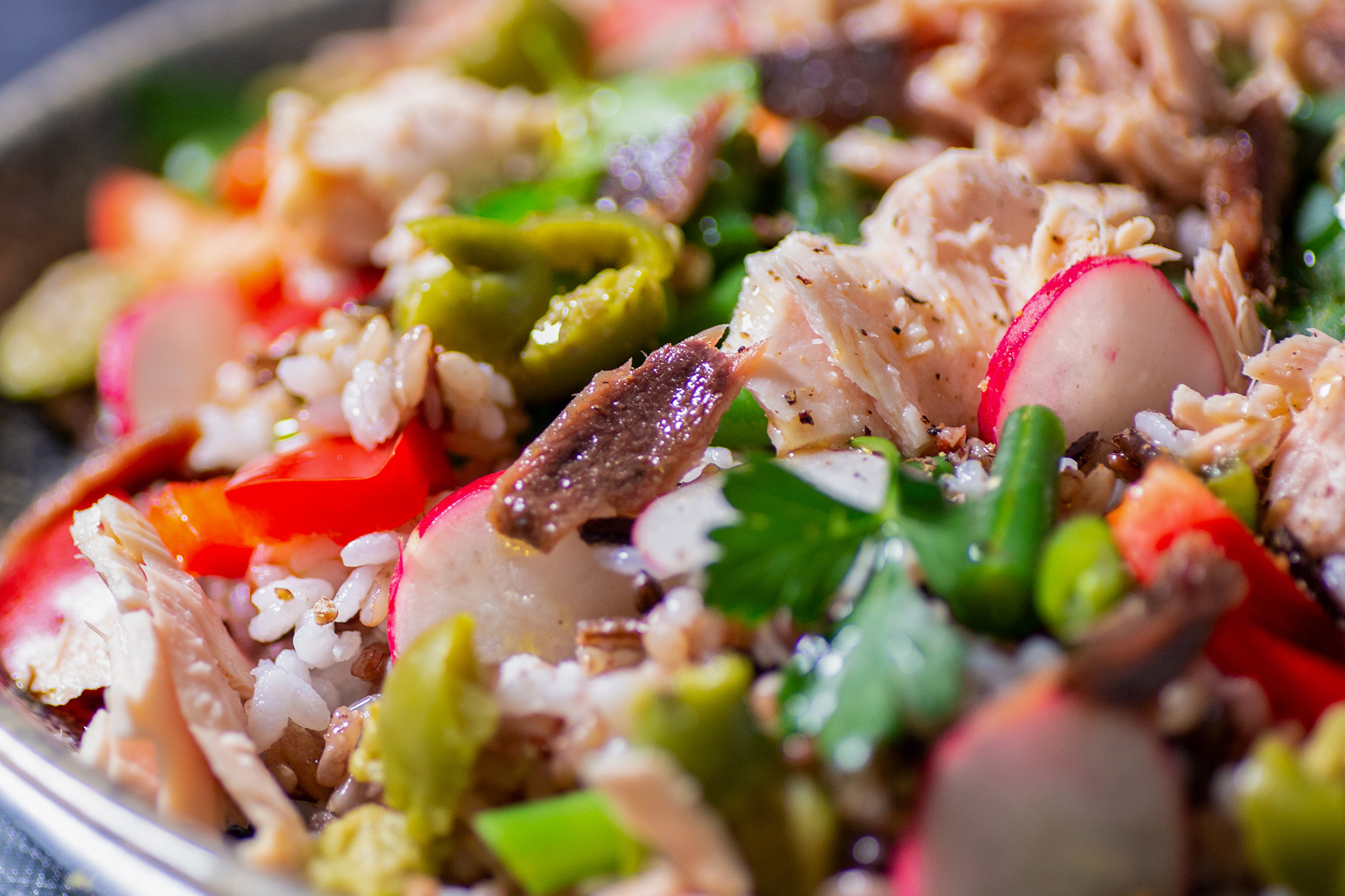 Spring Seafood Salad with Wild Rice