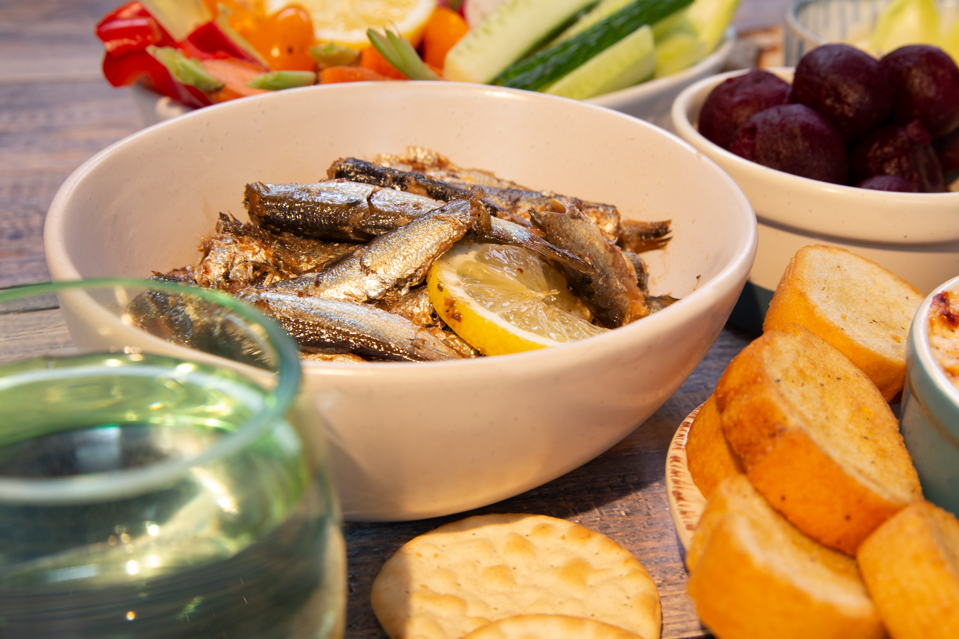 Sardines on Toast with Pickles